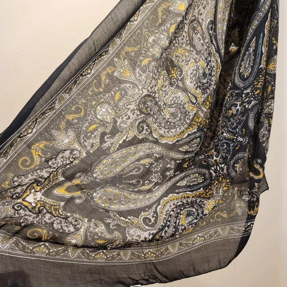 Large Paisley embelished light weight scarf